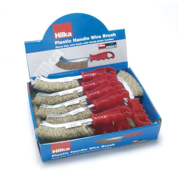Brass Coated Wire Scratch Brush 24 piece