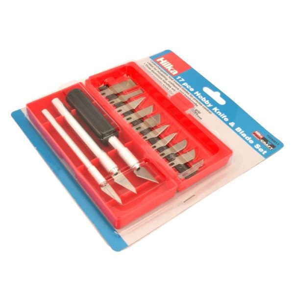 17 pce Hobby Knife & Blade Set